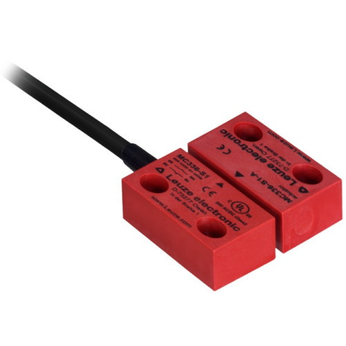 Magnetically coded sensor, 10m cable (PUR), 36mm x 26mm (3mm range), 1NO / 1NC