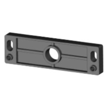 The Spacer from . Suitable for: MC388 housing; Dimensions: 25 mm x 8 mm x 88 mm; Housing material: Plastic, Glass fiber reinforced (PPS), self-extinguishing; Housing color: Black;