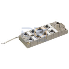 The Ethernet switch from . Supply voltage: 18 ... 30 V, DC; Interface: Ethernet; Connections: 9 Piece(s); Connections for voltage supply: 1 Piece(s); Interface connections: 8 Piece(s); Dimensions: