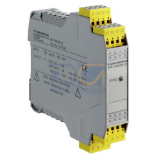The Safety relay from . SIL: 3, IEC 61508; Performance Level (PL): e, EN ISO 13849-1; Category: 4, EN ISO 13849; STOP category: 0, IEC/EN 60204-1; Connection: Spring-cage terminal; Dimensions: 22,5