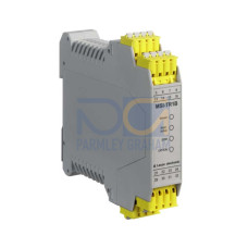 The Safety relay from . Type: 2, IEC/EN 61496; Performance Level (PL): Up to c, EN ISO 13849-1; Category: 2, EN ISO 13849; Response time: 20 ms; Sensor response time on test request: 0,5 ... 60 ms;