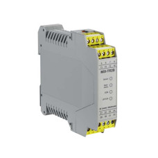 The Safety relay from . Type: 2, IEC/EN 61496; Performance Level (PL): Up to c, EN ISO 13849-1; Category: 2, EN ISO 13849; Response time: 20 ms; Sensor response time on test request: 0,5 ... 60 ms;