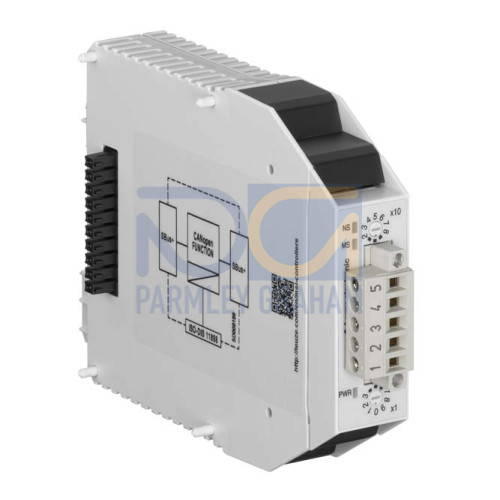 The Fieldbus gateway from .  Functions: Fieldbus module for the MSI 400 for connecting to CANOPEN; Type of interface: CANopen; Connection: Screw terminal; Dimension: 22.5 mm x 96.5 mm x 121 mm; Cert