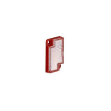 The Reflector from . Design: Rectangular; Reflective surface: 11 mm x 21 mm; Triple reflector size: 12 mm; Material: Plastic; Base material: Plastic; Chemical designation of the material: PES; Faste