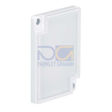 The Reflector from . Design: Rectangular; Reflective surface: 37 mm x 56 mm; Triple reflector size: 12 mm; Material: Plastic; Base material: Plastic; Chemical designation of the material: PMMA8N; Fa