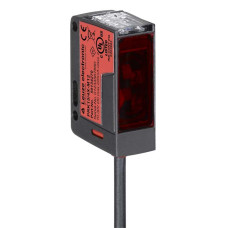Operating range limit: 0 ... 30 m; Light source: LED, Red; Supply voltage: 10 ... 30 V, DC; Connection: Cable, 2,000 mm, 3 -wire; Design, housing: Cubic; Dimensions: 15 mm x 42.7 mm x 30 mm; Housing