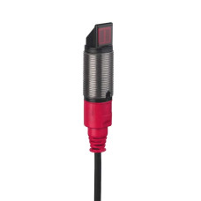 The Throughbeam photoelectric sensor transmitter from . Operating range limit: 0 ... 8 m; Light source: LED, Red; Supply voltage: 10 ... 30 V, DC; Connection: Cable, 2.000 mm, 4 -wire; Housing desig