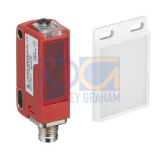 Application: Detection of highly transparent bottles, Detection of transparent films; Special version: Autocollimation; Operating range limit: 0 ... 3.6 m; Light source: LED, Red; Supply voltage: 10