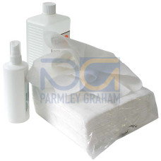 Cleaning set Suitable for: RS4 safety laser scanners, RSL 400 safety laser scanner; Number of cleaning cloths: 120 Piece(s); Content of cleaning fluid: 1,000 ml