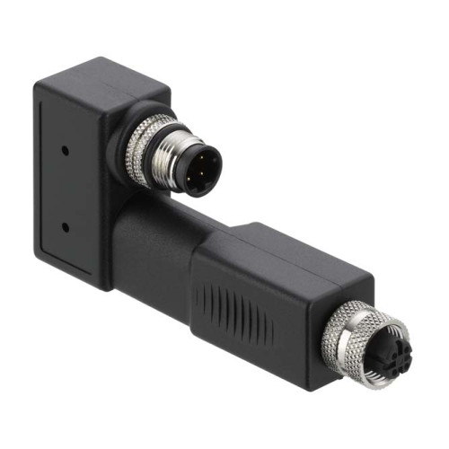 Application: Permanent installation on the Ethernet port of the RSL400 connection unit, for simple connection of an Ethernet cable to the front of the device.; Suitable for: RSL 400 safety laser sca