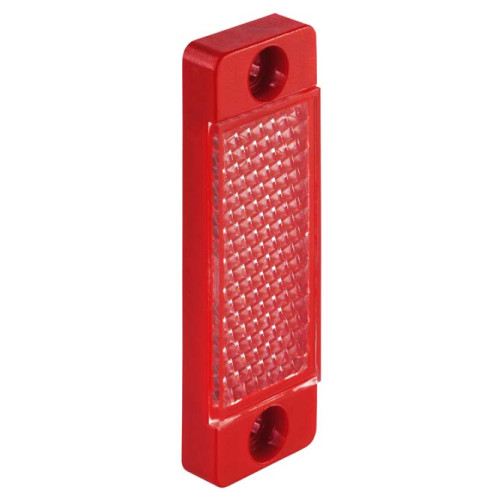 The Reflector from . Design: Rectangular; Reflective surface: 16 mm x 38 mm; Triple reflector size: 2,3 mm; Material: Plastic; Base material: Plastic; Chemical designation of the material: PES; Fast
