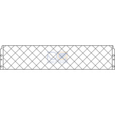 The Reflective tape from . Design: Rectangular; Reflective surface: 488 mm x 105 mm; Material: Plastic; Base material: Aluminum; Fastening: Screw type;