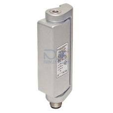 The Safety hinge switch from . Contact allocation: 2NC + 1NO, Slow-action contact; Connection: Connector, M12, Metal, 8 -pin; Dimensions: 49 mm x 22,5 mm x 100,6 mm; Housing material: Metal, ZAMAK;