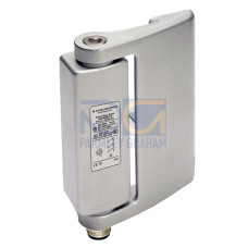 Safety hinge switch Contact allocation: 2NC + 1NO, Snap-action contact; Connection: Connector, M12, Metal, 8 -pin; Dimension: 79 mm x 22.5 mm x 100.6 mm; Housing material: Metal, ZAMAK; Side of cable