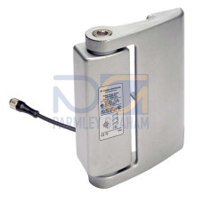 The Safety hinge switch from . Contact allocation: 2NC + 1NO, Slow-action contact; Connection: Cable, 7 -wire, 2.000 mm, PVC; Dimensions: 79 mm x 22,5 mm x 100,6 mm; Housing material: Metal, ZAMAK;