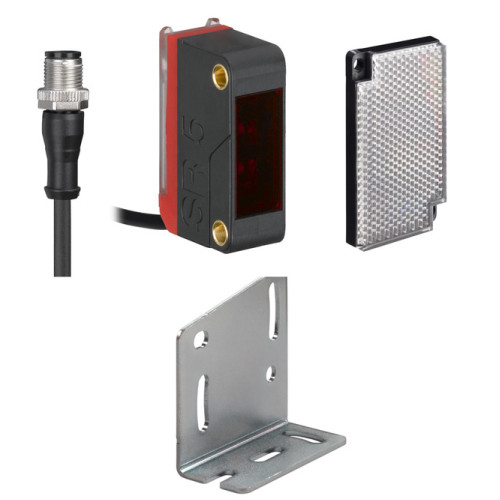 Application: Detection of stretch-wrapped objects; Special version: Article set; Operating range limit: 0.03 ... 2.5 m; Light source: LED, Red; Supply voltage: 10 ... 30 V, DC; Digital switching outp