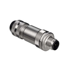 Connector Suitable for interface: Ethernet; Connection: Connector, M12, Axial, Male, D-coded, 4 -pin