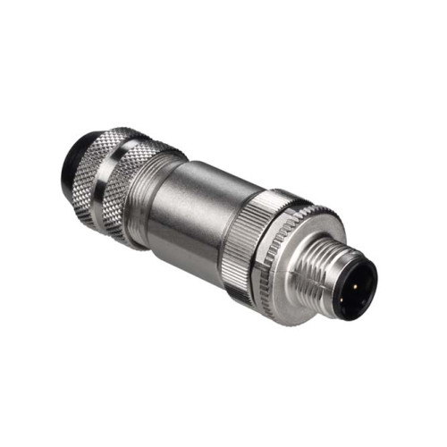 Connector Suitable for interface: Ethernet; Connection: Connector, M12, Axial, Male, D-coded, 4 -pin