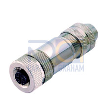 Connector Connection: Connector, M12, Axial, Female, A-coded, 5 -pin