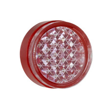 The Reflector from . Design: Round; Triple reflector size: 1,5 mm; Reflection surface diameter: 8,5 mm; Material: Plastic; Base material: Plastic; Chemical designation of the material: PES; Fastenin