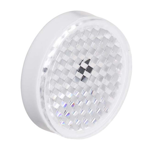 The Reflector from . Design: Round; Triple reflector size: 2,3 mm; Reflection surface diameter: 23 mm; Material: Plastic; Base material: Plastic; Chemical designation of the material: PMMA; Fastenin