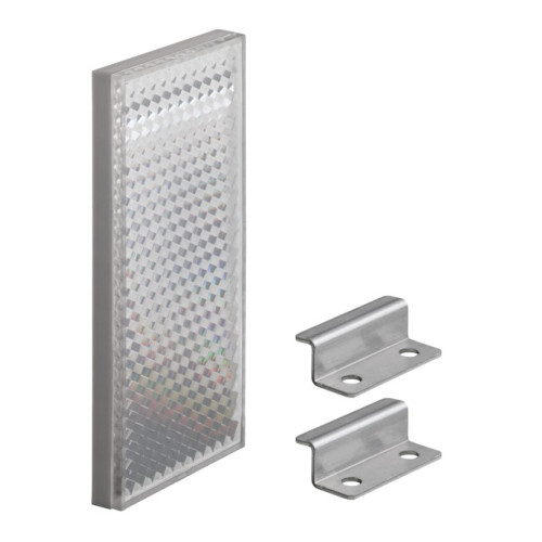 The Reflector from . Design: Rectangular; Reflective surface: 46 mm x 96 mm; Triple reflector size: 4 mm; Material: Plastic; Base material: Plastic; Chemical designation of the material: PMMA8N; Fas