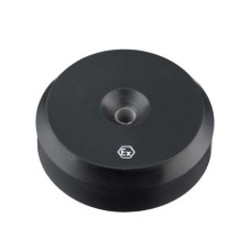 The Transponder from . Working frequency: 13,56 MHz; Housing design: Disc; Dimensions: 54 mm x 15 mm; Inner diameter: 5 mm; Housing material: Plastic; Ambient temperature, operation: -25 ... 60 &deg;C;