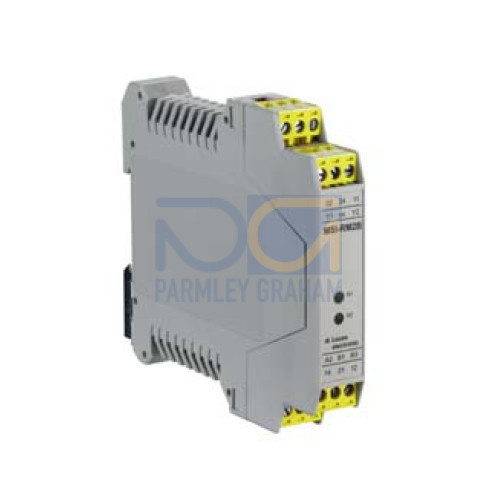 Safety relay Category: Up to 4 (depending on the category of the upstream protective device), EN ISO 13849; Contacts (NO contact/NC contact): 2 NO contacts / 1 NC contact; Number of safety-related sw