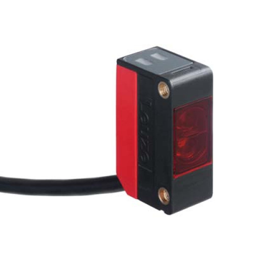 Operating range limit: 0 ... 15 m; Light source: LED, Red; Supply voltage: 10 ... 30 V, DC; Connection: Cable with connector, 200 mm, Snap-in, M8, Plastic, 4 -pin; Design, housing: Cubic; Dimensions: