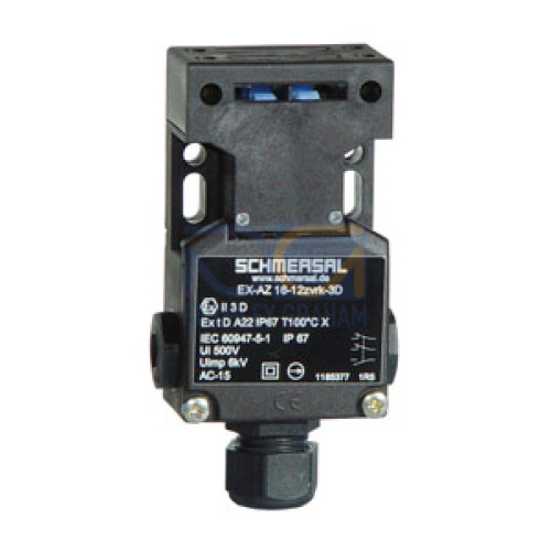 Safety Switch - ATEX Zone 22, Non Locking, 1 N/O 2N/C Contacts - EX-AZ16-12ZVRK-M20-3D