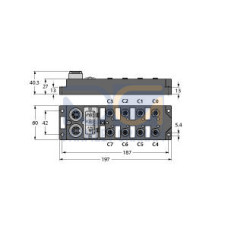 I/O Module for DeviceNet Fieldbus, 8 digital npn/pnp inputs