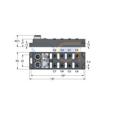 I/O Module for DeviceNet Fieldbus, 16 digital pnp inputs