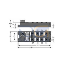 I/O Module for DeviceNet Fieldbus, 16 digital pnp inputs