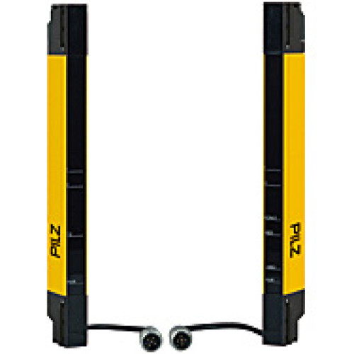 Safety light curtain, type 4 ,PL e, hand protection (resolution 24 mm) Protected field height 900 mm, supply voltage 24 V, without dead zone Connector: M12, sender: 5-pole, receiver 5-pole Connection