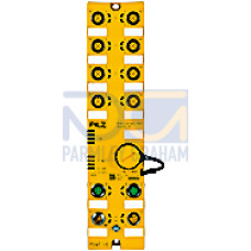 PITestop set consists of E-STOP push button without protective collar preventing jamming, without Pilz label, without emergency stop symbol and contact blocks, complies to EN 60947-5-1 and EN 60947-5-