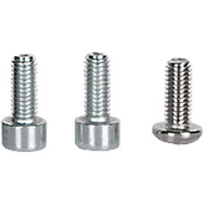Screw set for installing the PSENmlock actuator at the handle unit and bracket for swing gates, package content = 2 Allen screws M5x12, 1 safety screw with one-way slot M5x12
