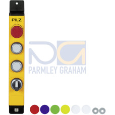 PITgatebox (pushbutton unit) pre-assembled housing with control elements and E-STOP