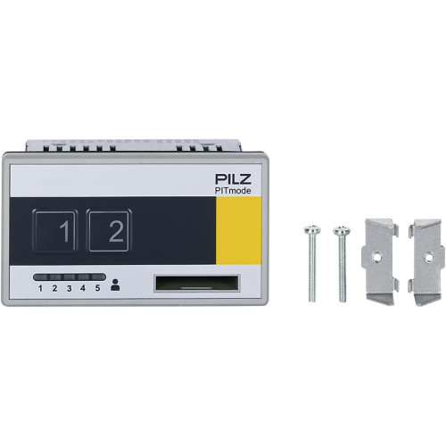 PITmode electronic selector switch for control panel installation and for safe selection of 3 operating modes via a non-contact key and selection of buttons.