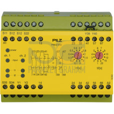 Safety relay (standalone) inputs: 1/2-channel wiring without detection of shorts across contacts
