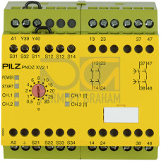 Safety relay (standalone) inputs: 1/2-channel wiring with/without detection of shorts across contacts