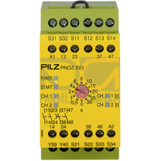 Safety relay (standalone) inputs: 1/2-channel wiring with/without detection of shorts across contacts