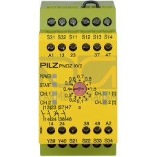 Safety relay (standalone) inputs: 1/2-channel wiring with/without detection of shorts across contacts