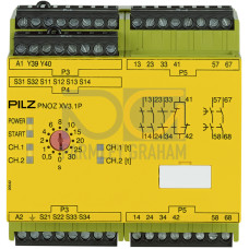 Safety relay (standalone) inputs: 1/2-channel wiring with/without detection of shorts across contacts