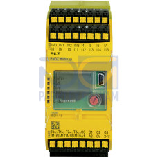Configurable compact control system PNOZmulti Mini base unit, expandable, safe connection, 20 safe digital inputs, up to 8 of which can be configured as auxiliary outputs, 4 safe semiconductor outputs
