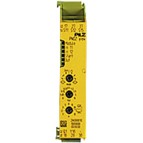 Expansion module of the modular safety relay myPNOZ, outputs: 3 n/o safe delay-on de-energisation switching relay conta
