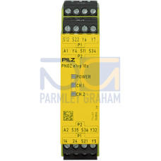 Safety relay (standalone) inputs: 1/2-channel wiring with/without detection of shorts across contacts
