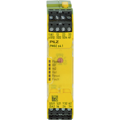 PNOZsigma safety relay (standalone) inputs: 1/2-channel wiring with/without detection of shorts across contacts