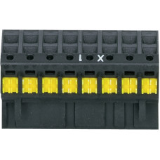 Set of plug-in replacement terminals 8-pin of spring-type, PU = 1 piece each X1, X2, X3, X4.
