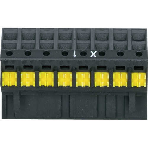 Set of plug-in replacement terminals 8-pin of spring-type, PU = 1 piece each X1, X2, X3, X4.