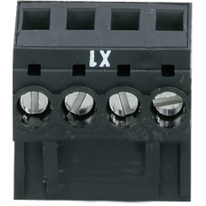 Set of plug-in replacement terminals 4-pin of screw type, PU = 1 piece each X1, X2, X3, X4.